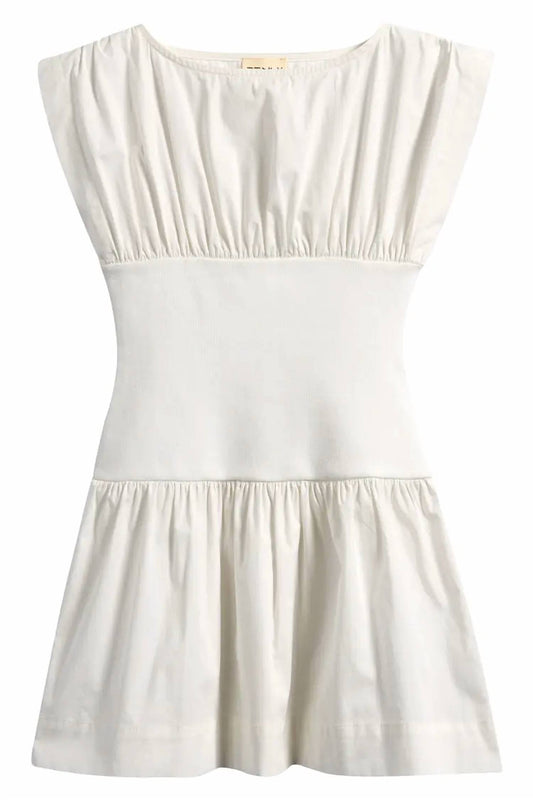 Girls Poplin Contrast Mini Dress