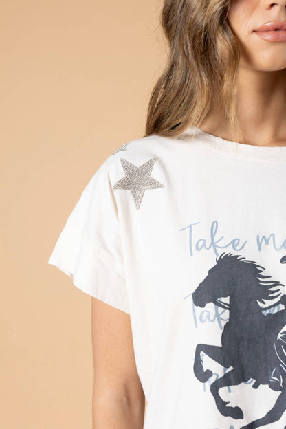 Take Me Away Hi-Lo Tee