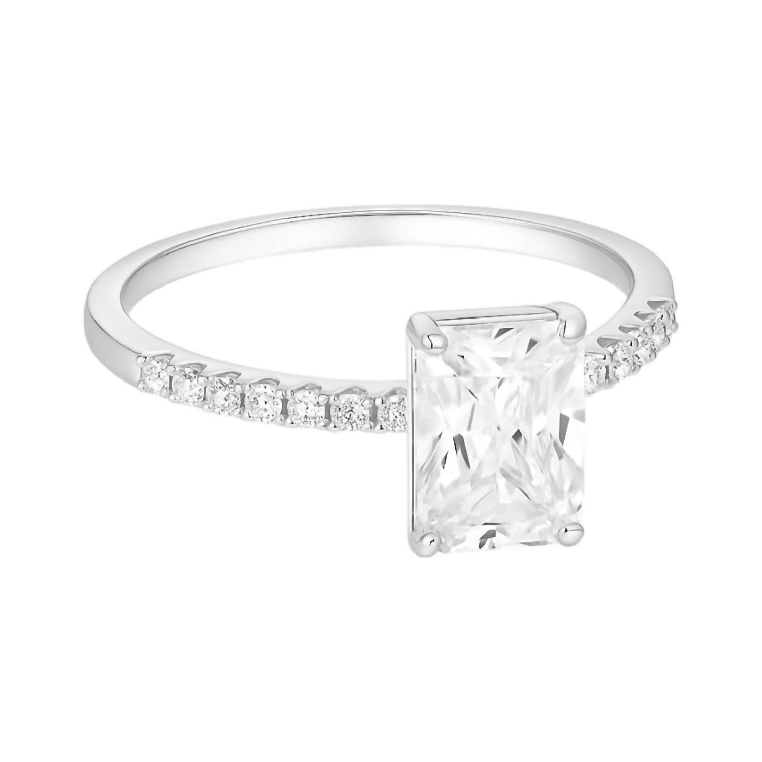 Allyanna Gifts - Women's Emerald Cut Moissanite Ring - Rack Hunt