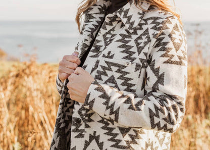 Faux Wool Long Coat