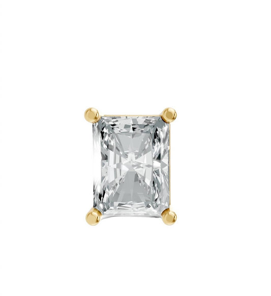 Women's Radiant Shape 4 Prong Push Back Studs