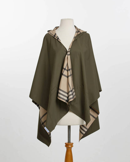 Plaid Rain Poncho