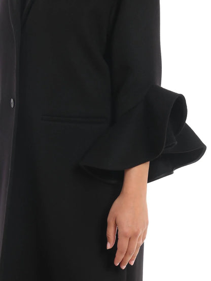 Valentino - Frill Sleeves Compact Drap Coat - Rack Hunt