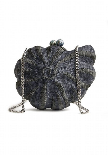 Women's Kahala Woven Circular Shell Clutch