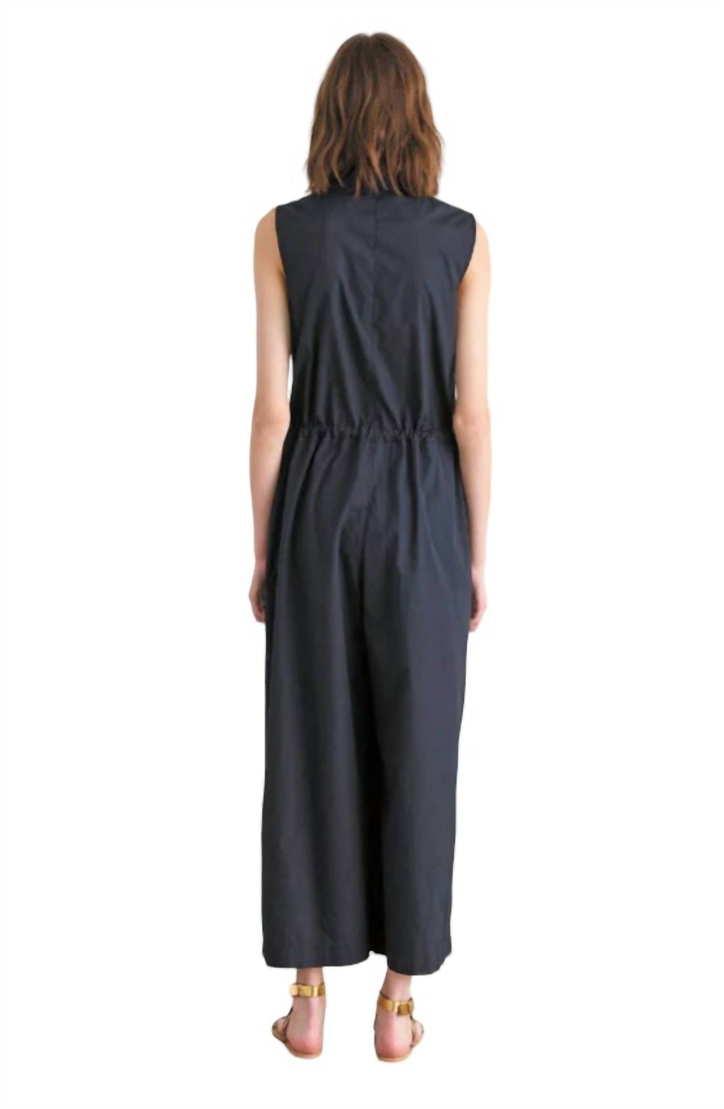 Sleeveless Zip Up Jumpsuit