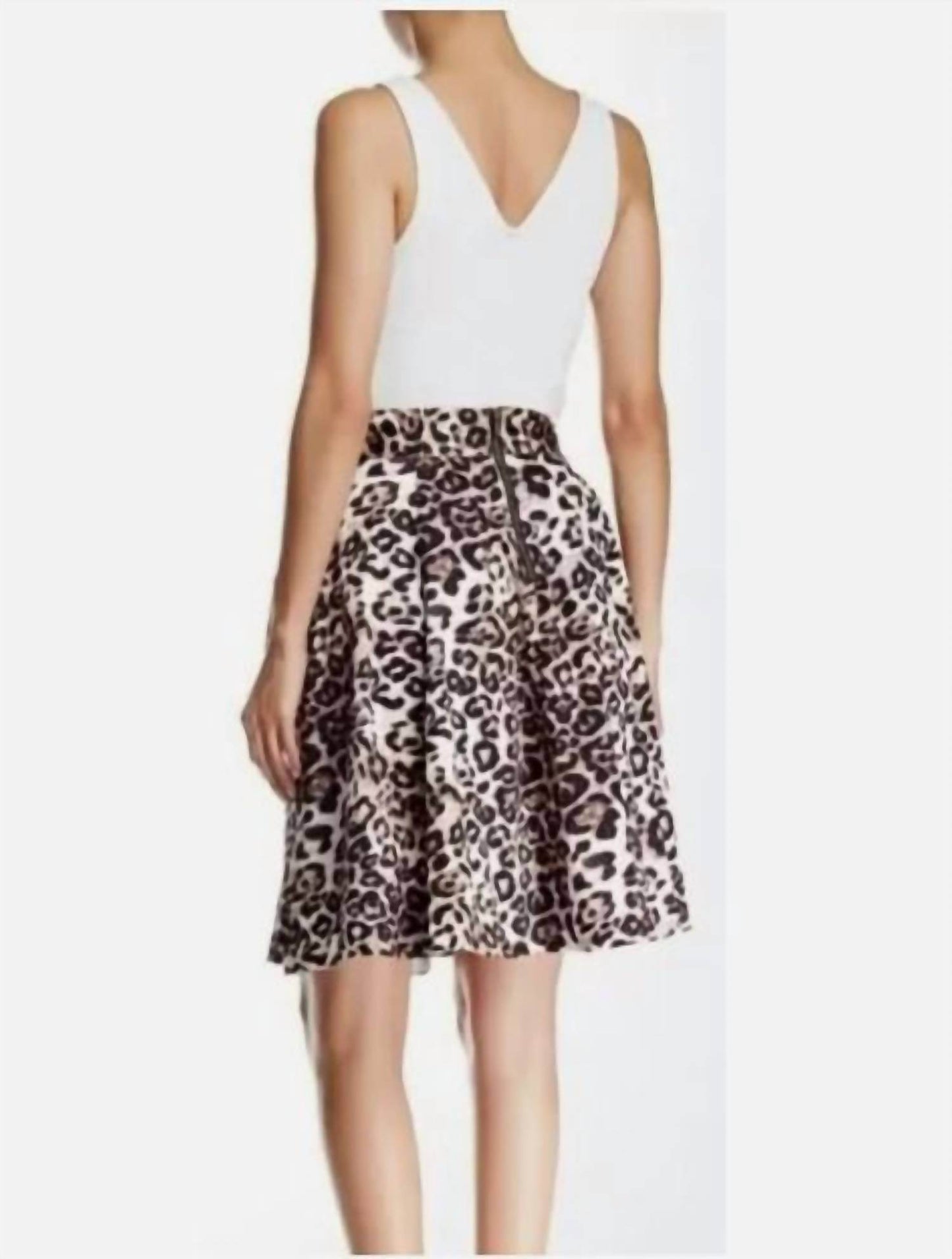 Amanda & Chelsea - Animal Print Full A-line Skirt - Rack Hunt -