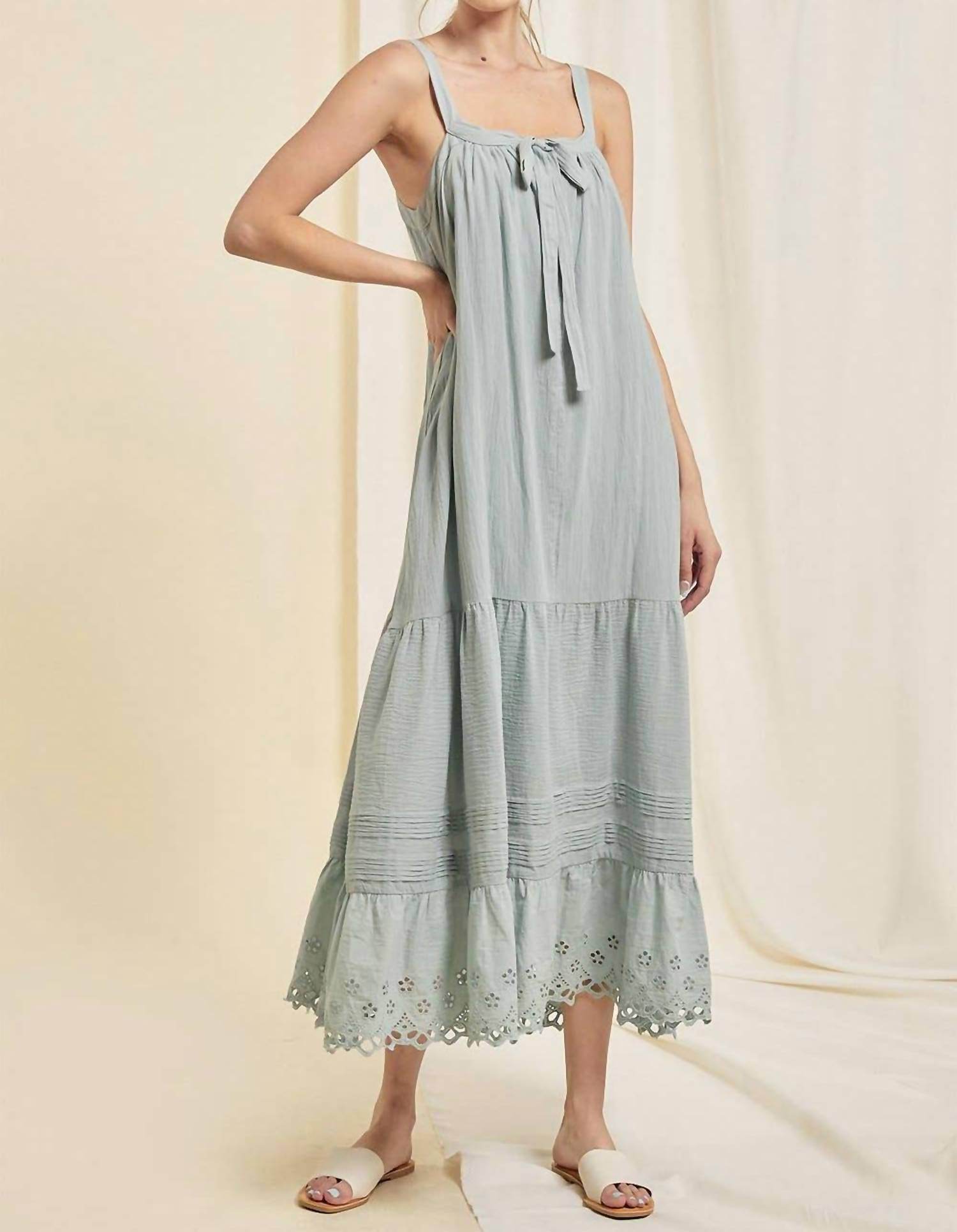 On You - Bowtie Eyelet Dress - Rack Hunt -