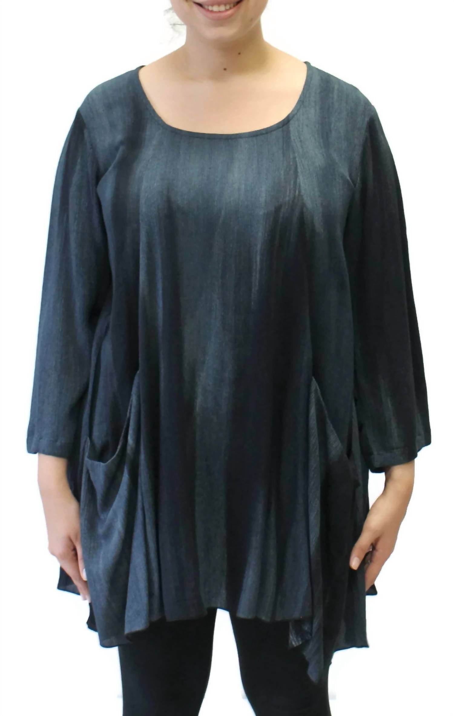 Modesce - Hand Painted Two Pocket Swing Tunic - Rack Hunt -