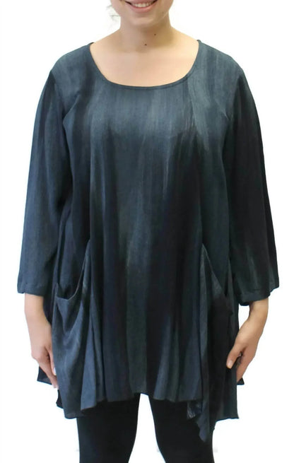 Modesce - Hand Painted Two Pocket Swing Tunic - Rack Hunt