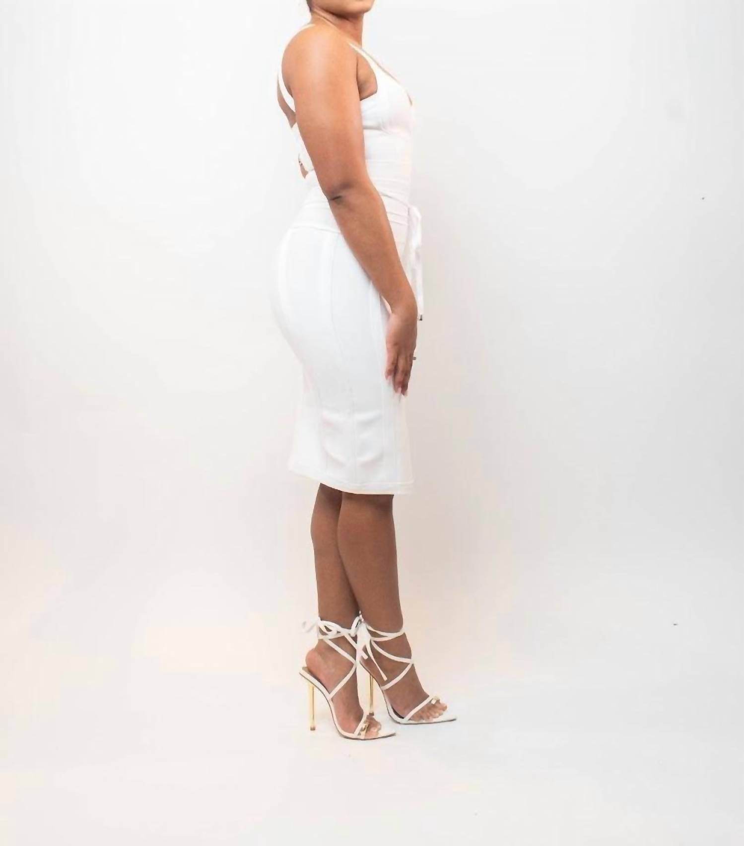 Athina - Spaghetti Strap Bandage Dress - Rack Hunt -