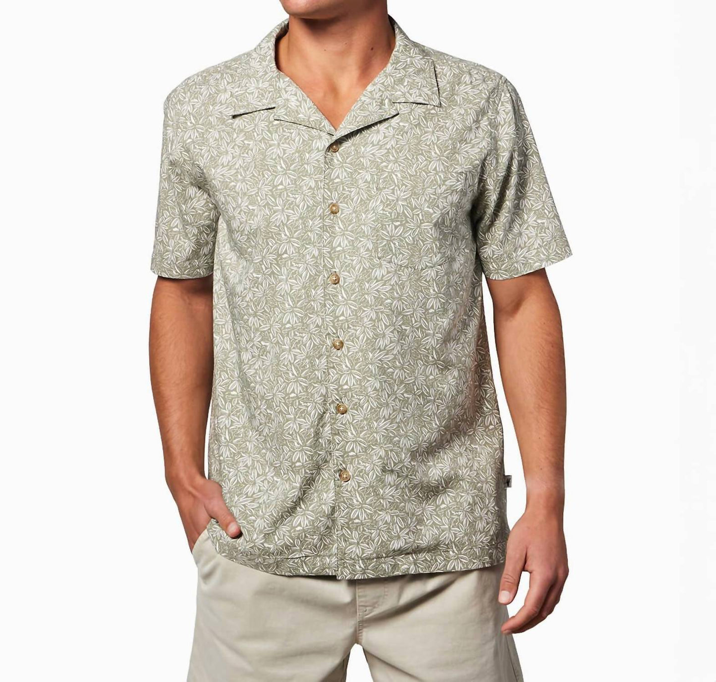 Palms Short Sleeve Button Up Shirt