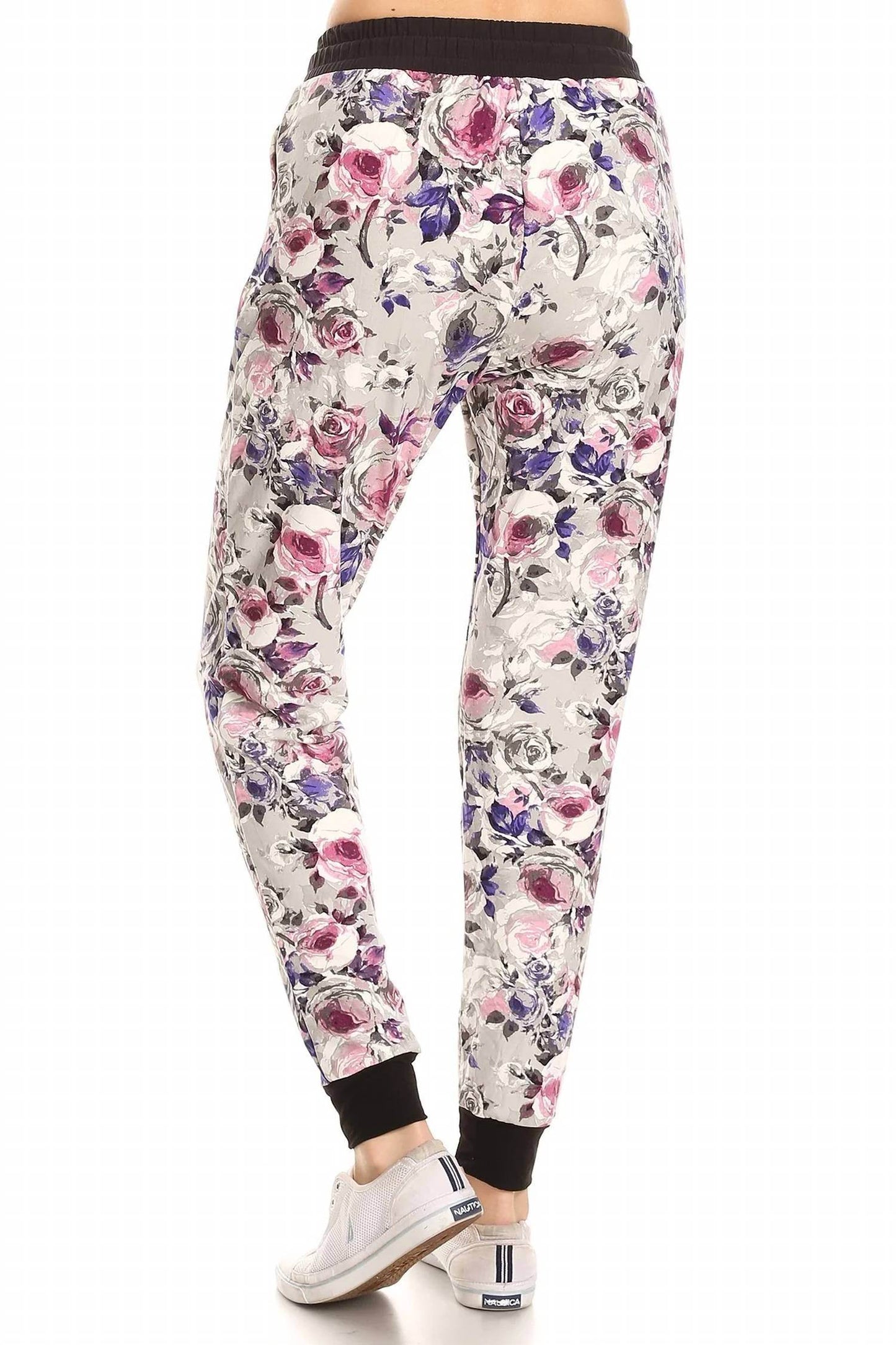LOVE IT - Grey Floral Jill Jogger Pants - Rack Hunt