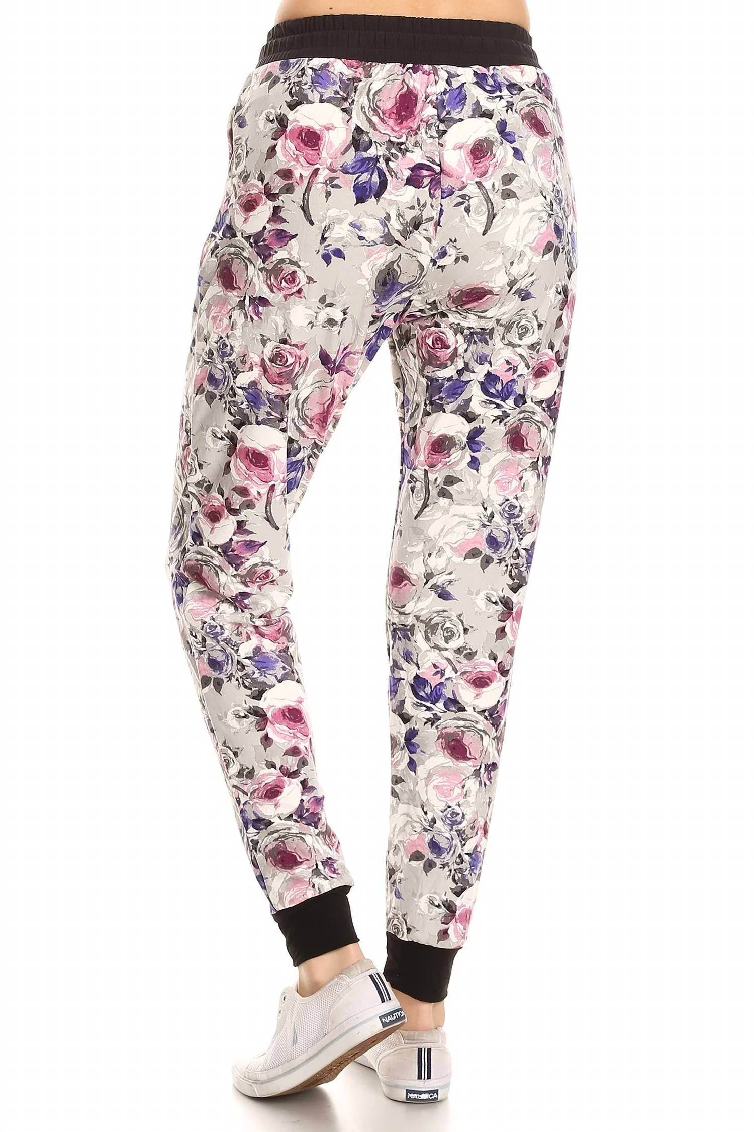 LOVE IT - Grey Floral Jill Jogger Pants - Rack Hunt