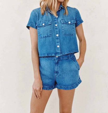 Short Sleeve Flap Pocket Shirt