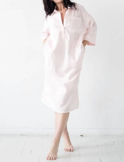 Oversized Button Down Long Sleep Shirt