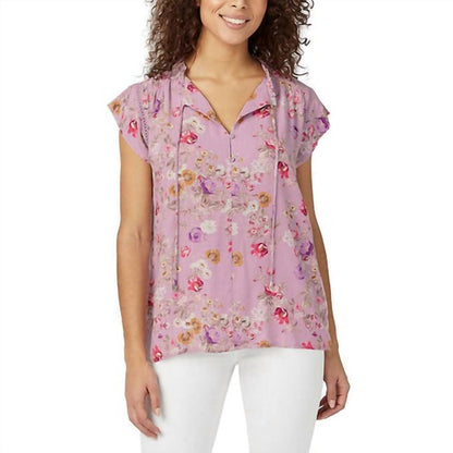 Flutter Sleeve Floral Top