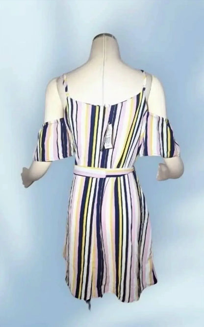 Speechless - Women's Cold Shoulder Tunic Top Belted Dress - Rack Hunt