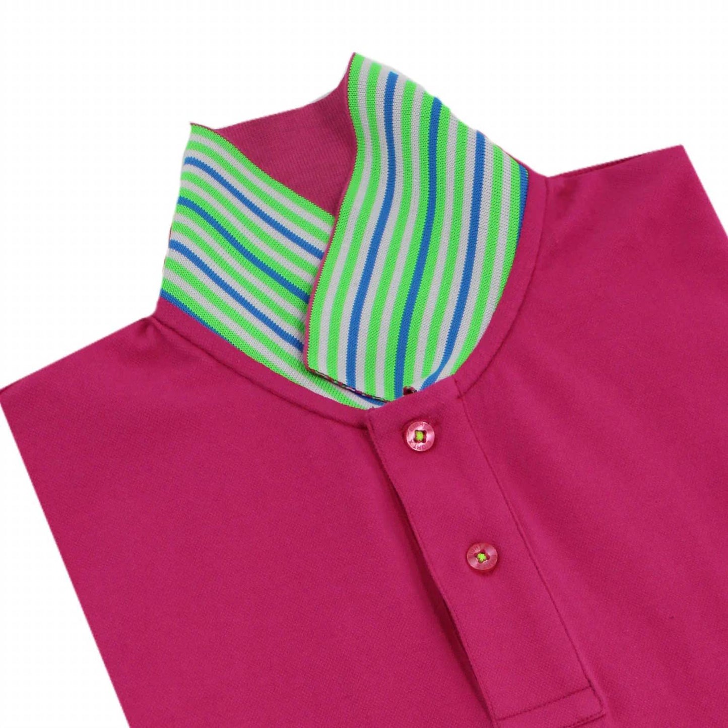 Double Sided Multi Colored Striped Collar Polo