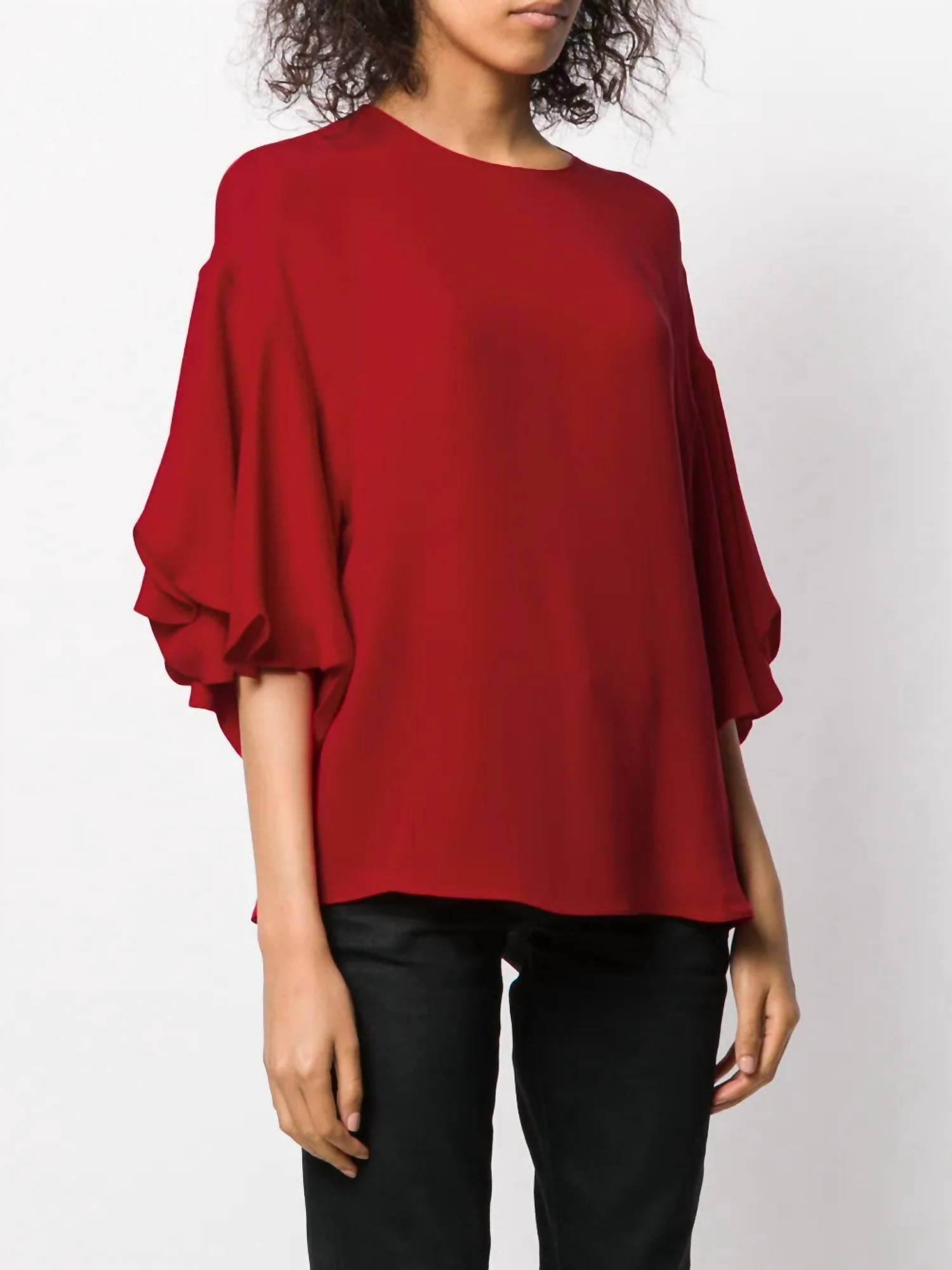 Valentino - Frilled Tulip Sleeve Blouse - Rack Hunt
