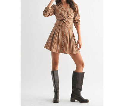 Stripe Collared Dress