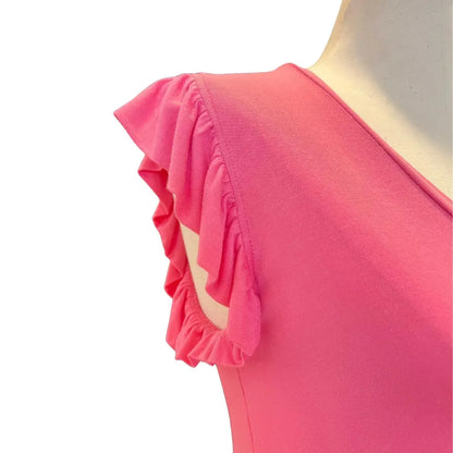 Alyssa Thomas - Women's Flutter Sleeve V-Neck Top - Rack Hunt
