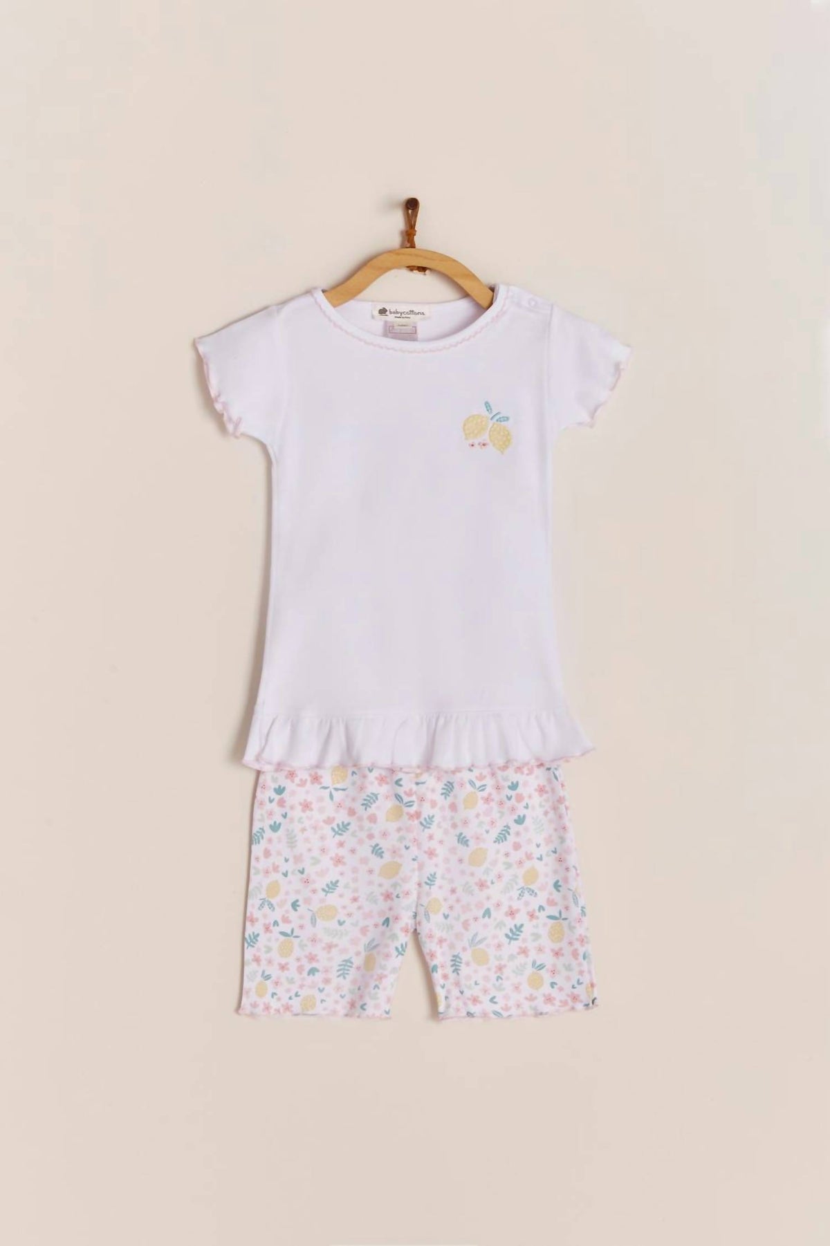 Girls' Lemon Snug Short Pajama