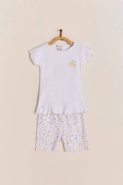 Girls' Lemon Snug Short Pajama
