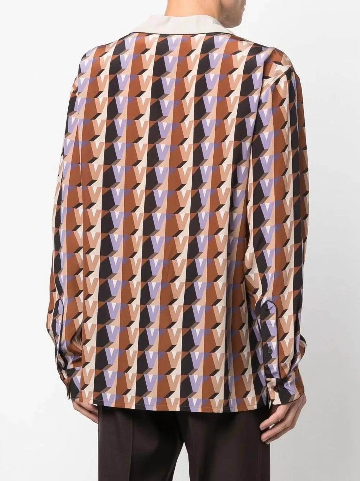 Valentino - Men's Graphic Print Silk Shirt - Rack Hunt