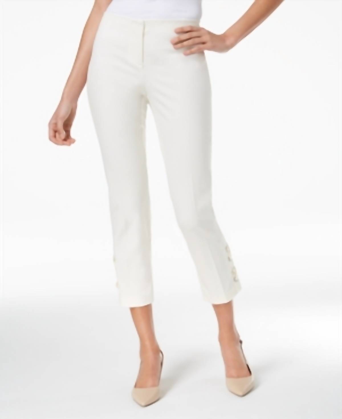 Women's Cropped Lace Up Pants
