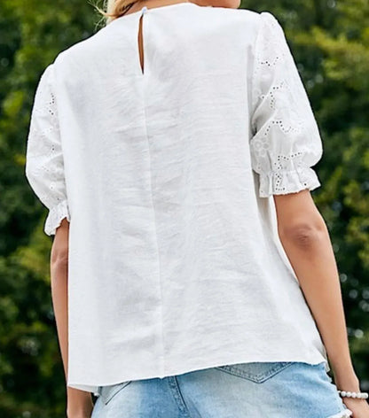 Licosa - Leah Eyelet Blouse - Rack Hunt