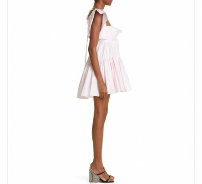 Women's Crystal Trim Poplin Mini Dress