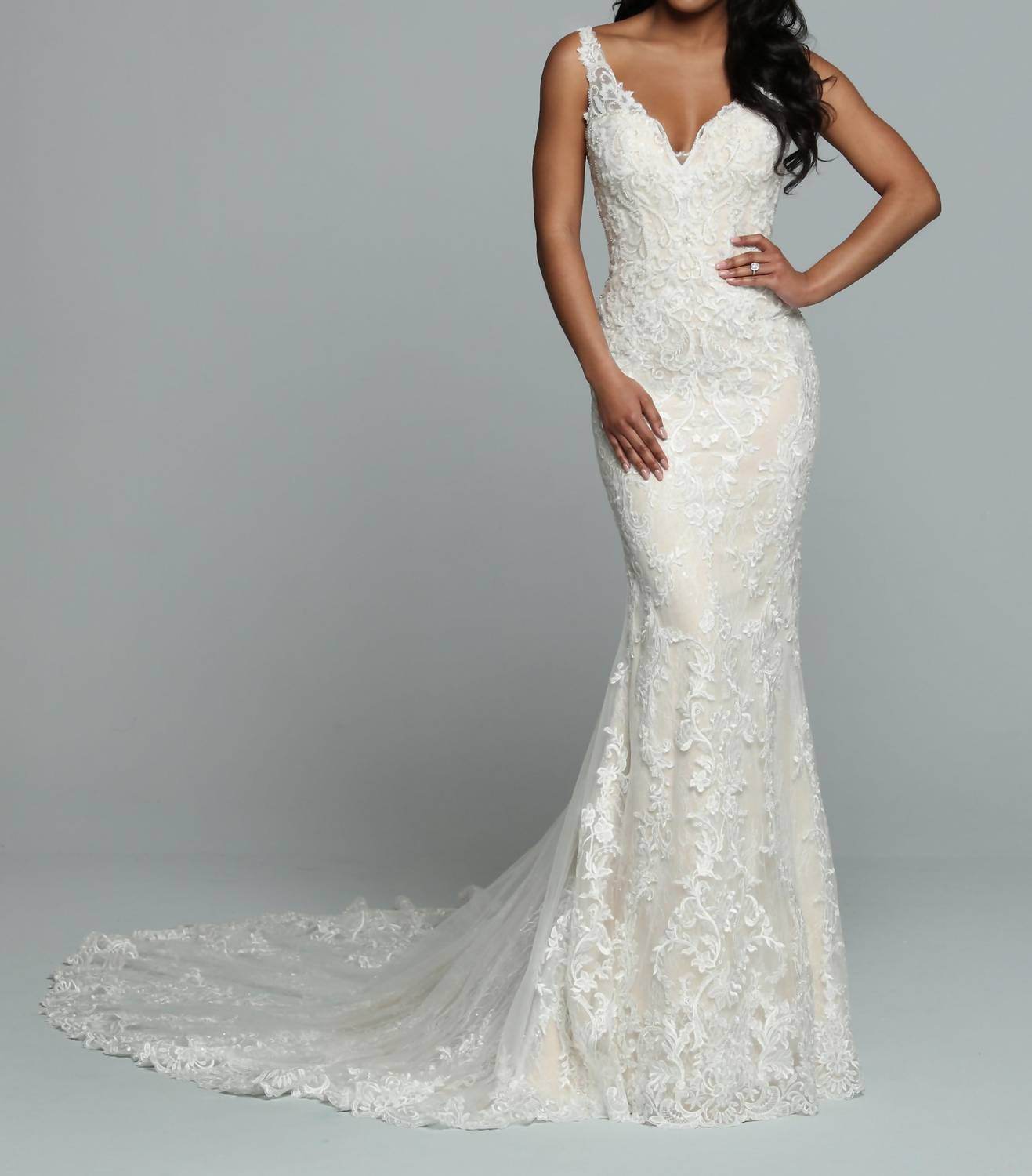 DaVinci Bridal - V-neck Wedding Gown - Rack Hunt