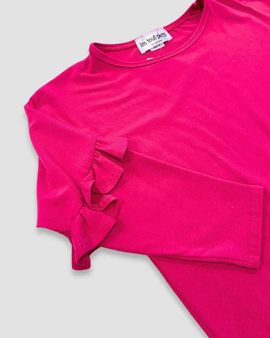 Les Tout Petits - Girl's Ruffle Sleeve Tunic Top - Rack Hunt