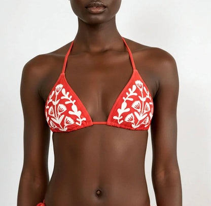 Garden Reversible Triangle Bikini Top