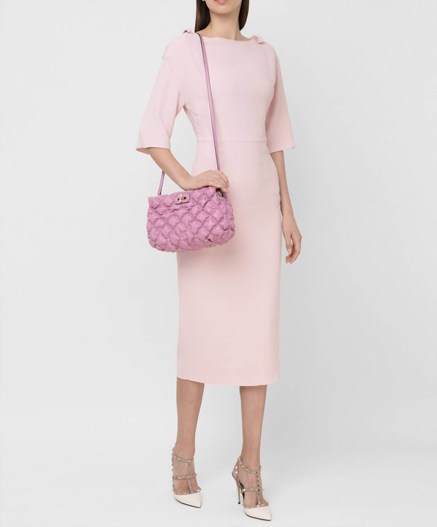 Valentino - Bow Midi Dress With Side Slit - Rack Hunt -