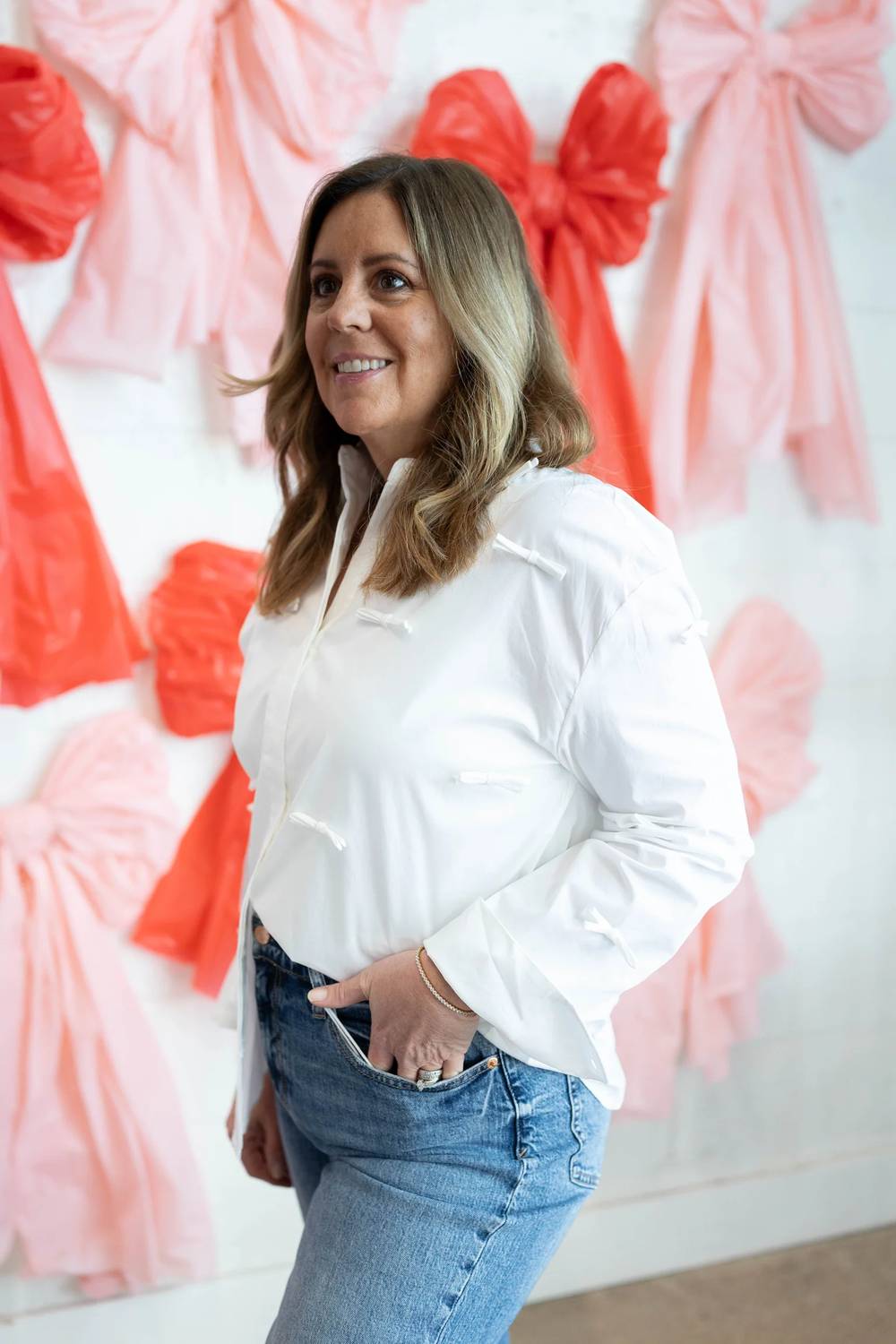 Bow Detailed Button Down Shirt