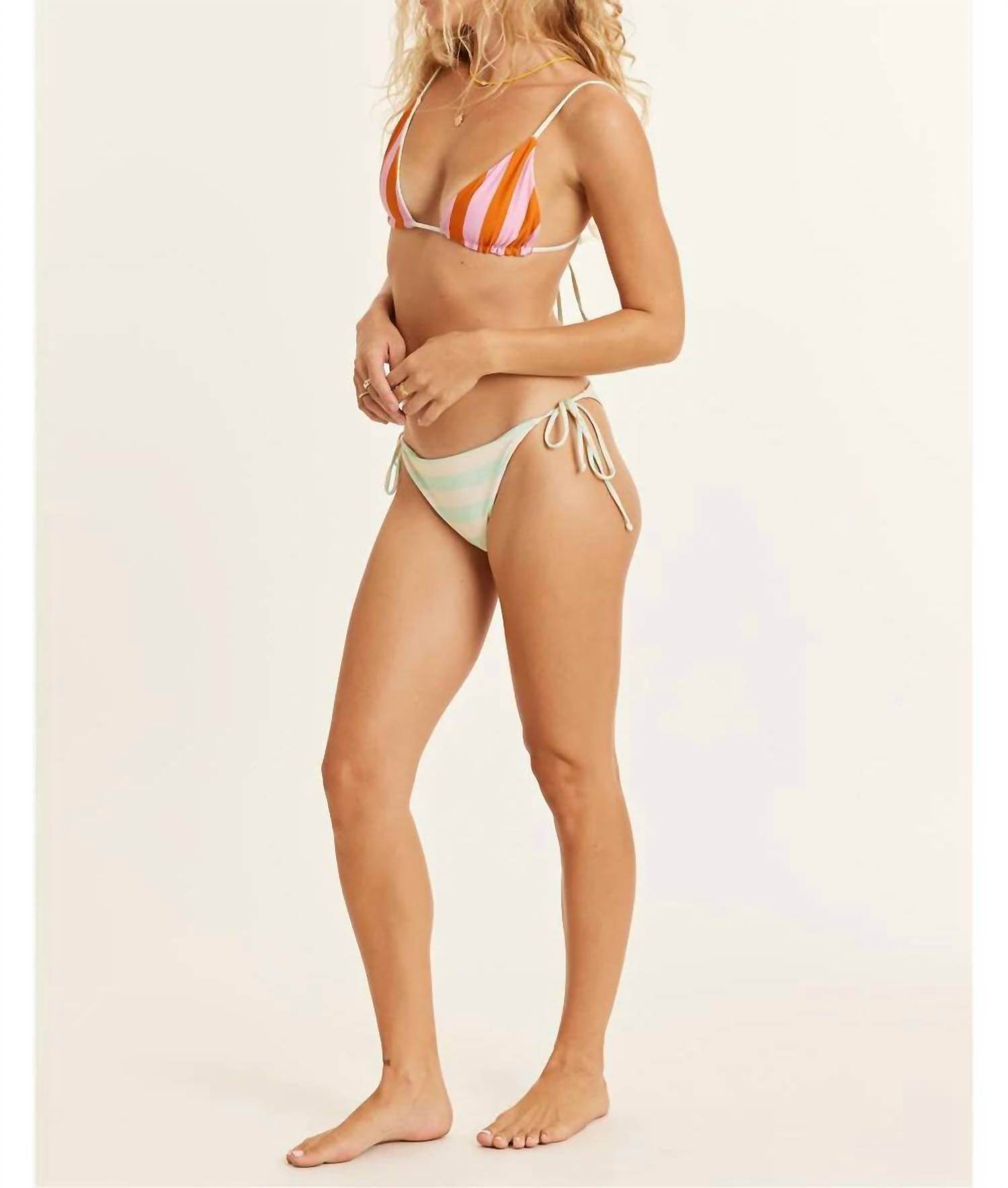 Sisstrevolution - Chasing Tides Reversible Tie-side Bikini Bottom - Rack Hunt -