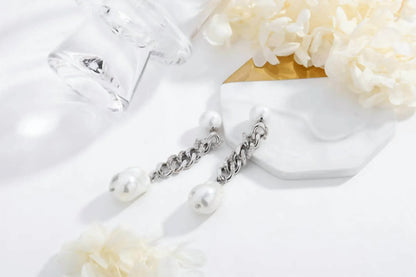 Classicharms - Women's Baroque Pearl Drop Earrings - Rack Hunt