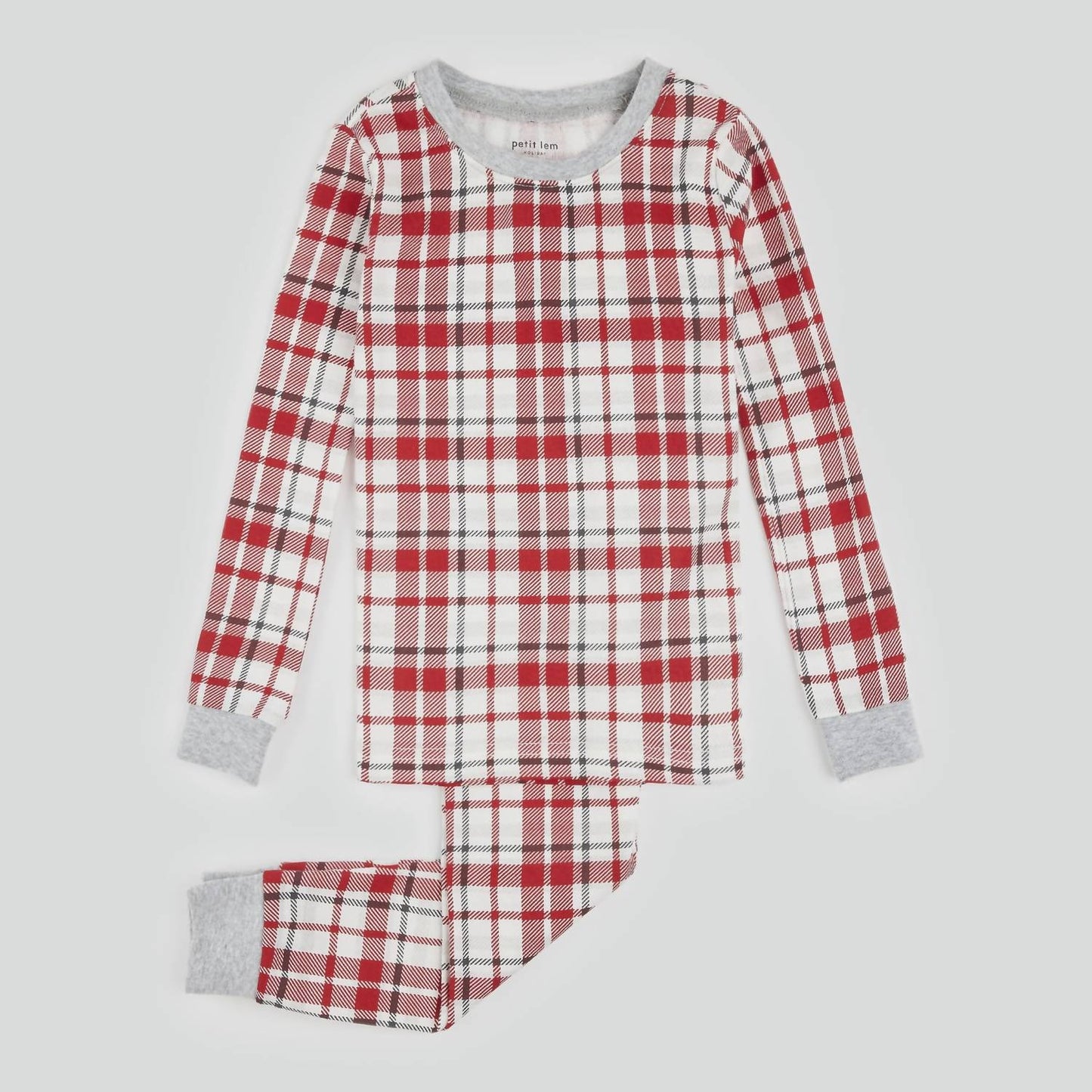 Girls' Holiday Plaid Pajama Set