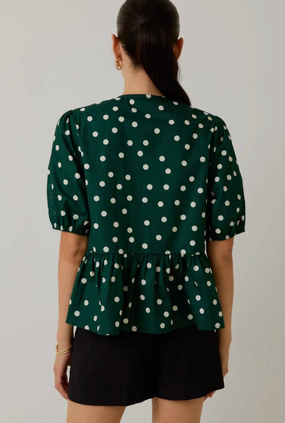 Junie Polka Dot Blouse