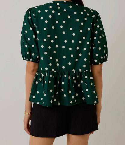 Junie Polka Dot Blouse