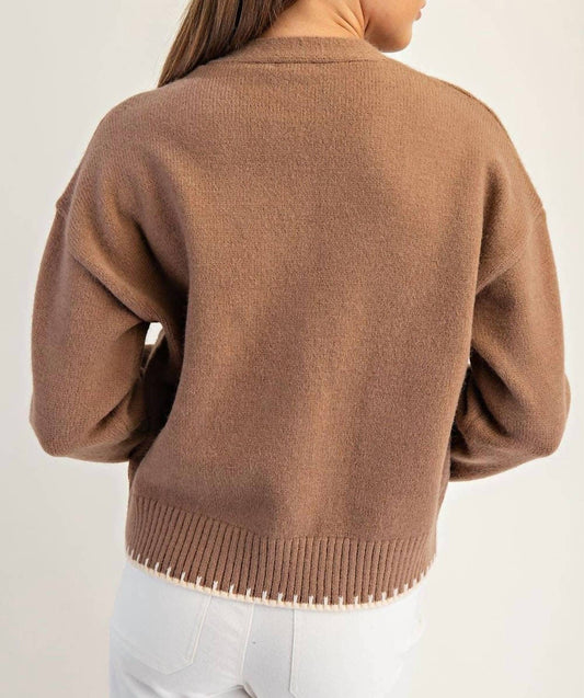 Button-Down Stitch Cardigan