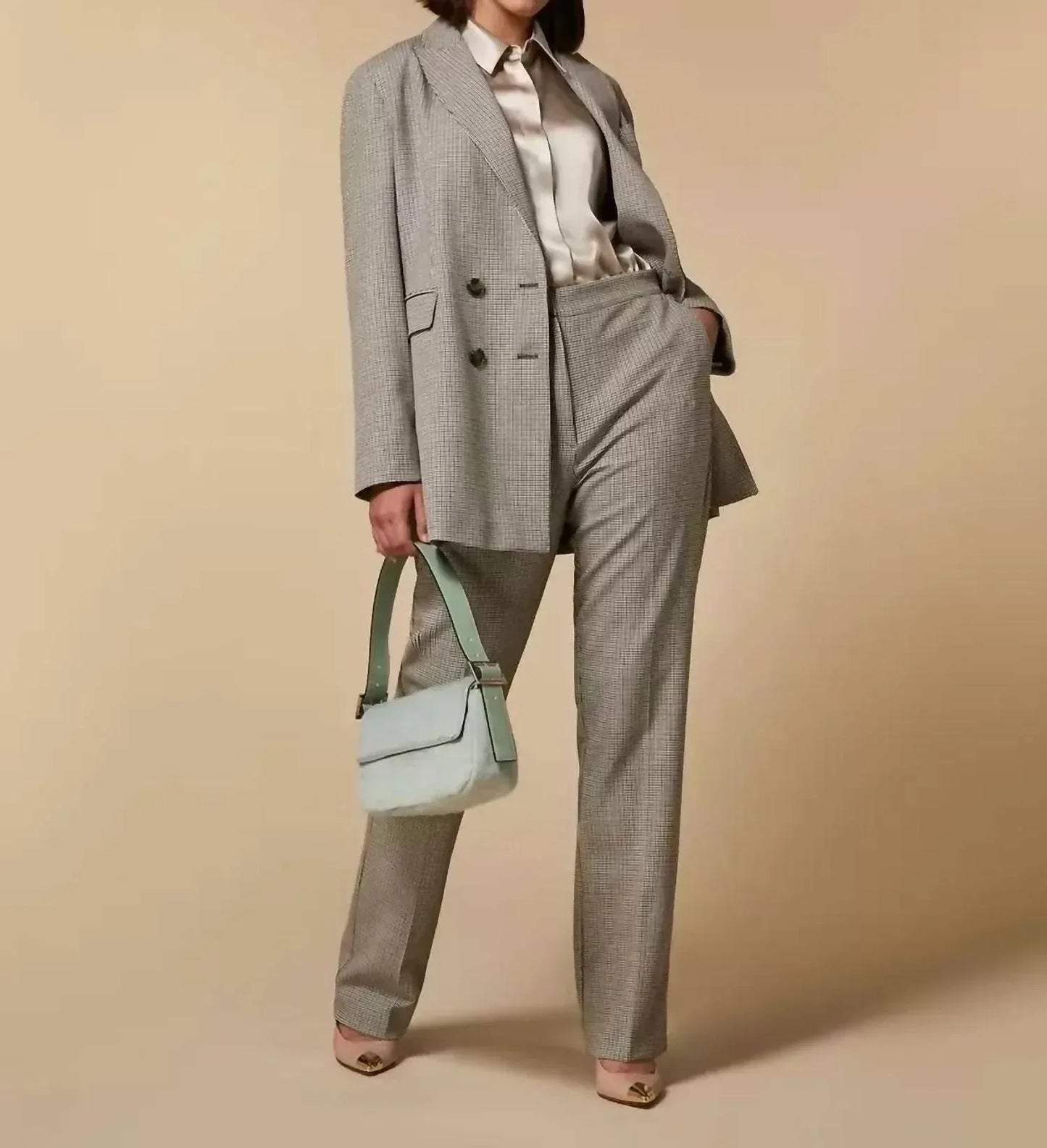 Marina Rinaldi - Castagna Double Breasted Coat - Rack Hunt