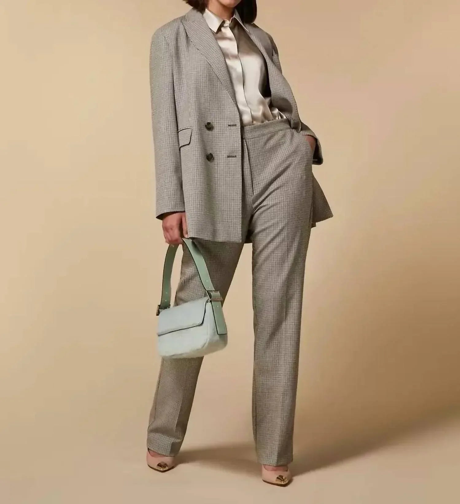 Marina Rinaldi - Castagna Double Breasted Coat - Rack Hunt