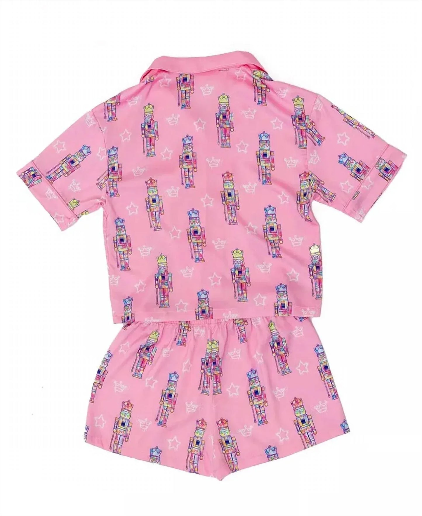 Sunshine Society - Girls Silky Shorts Pj Set - Rack Hunt