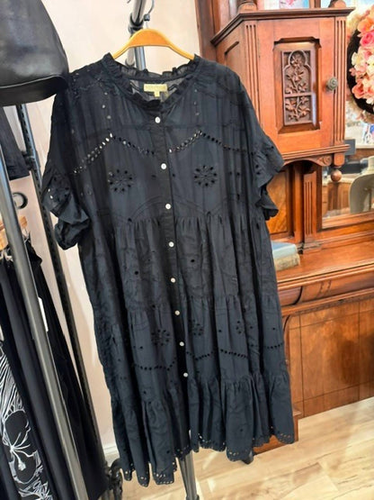 Rose Button Down Dress
