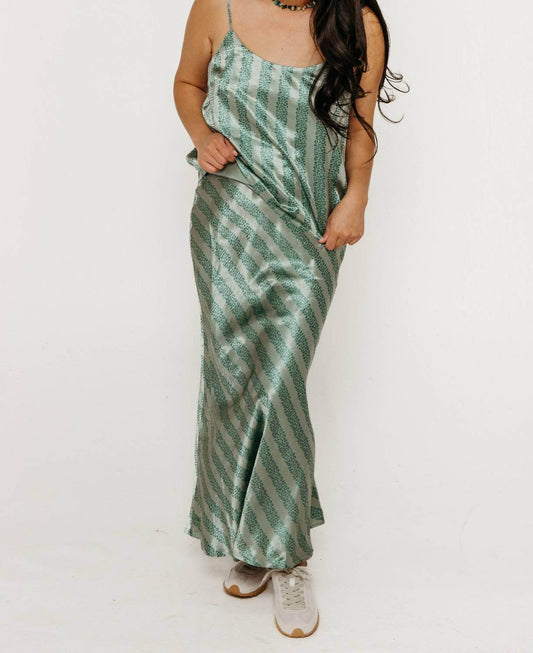 The Tiny Big Sister - Flowers Bias Cut Skirt Washed - Rack Hunt -