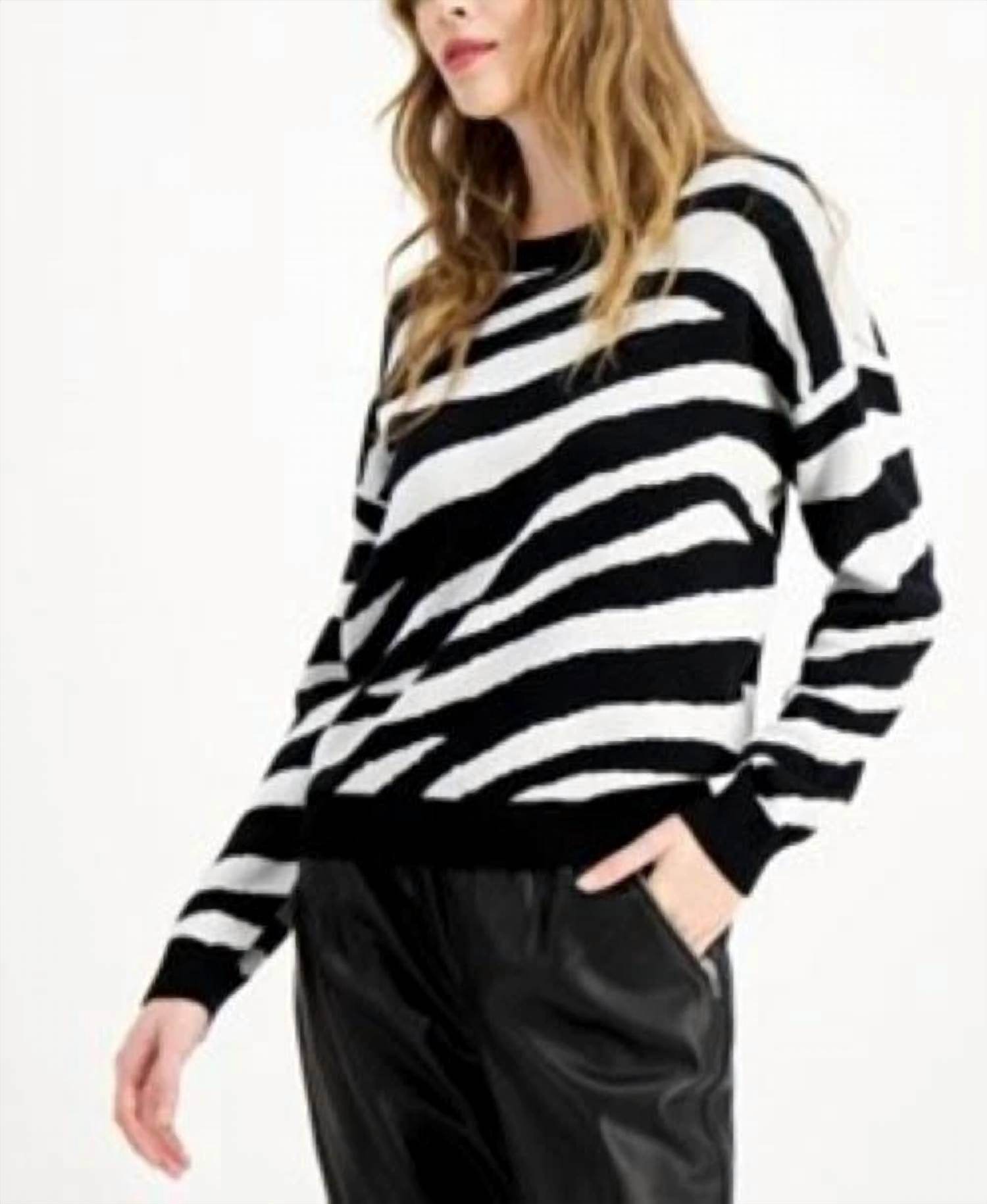 Bar III - Long Sleeve Stripe Top - Rack Hunt -