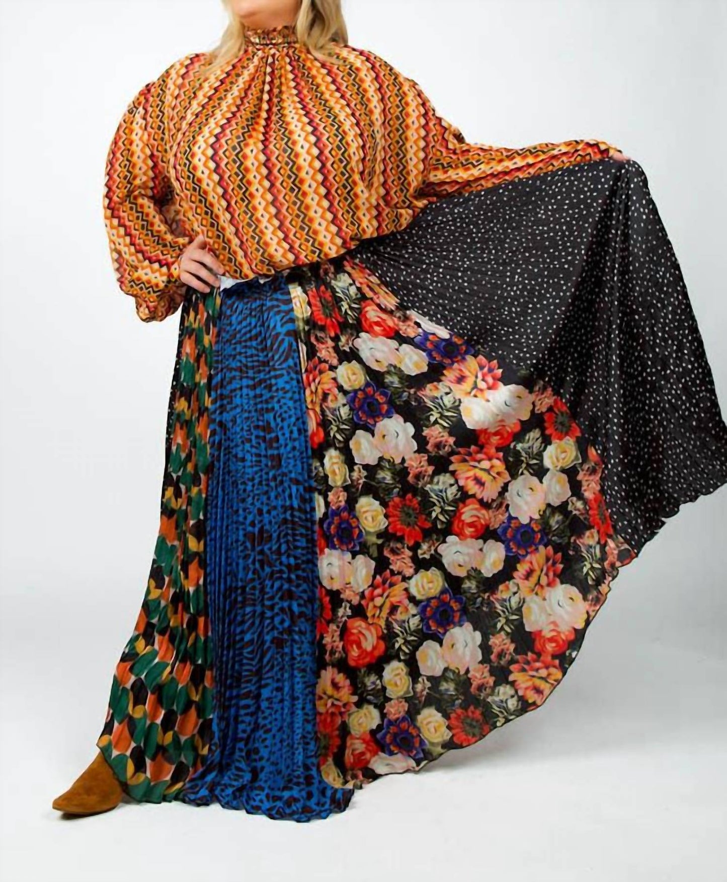 Women's Maxi Printed Skirt