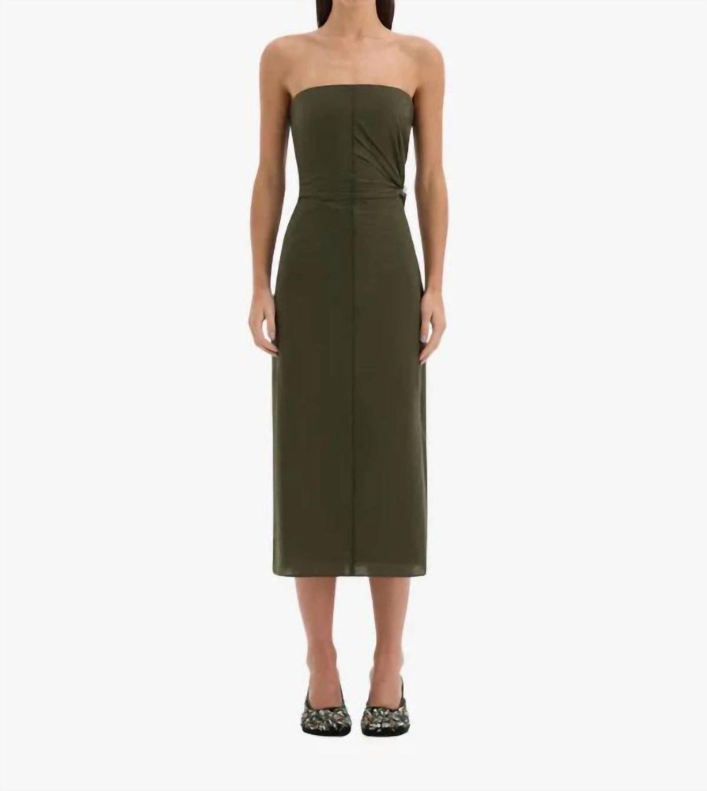 Sorel Strapless Midi Dress